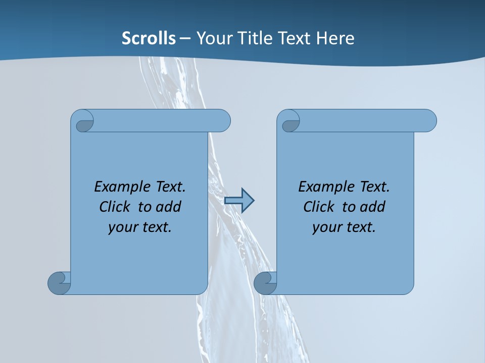 Shot Fresh Blue PowerPoint Template
