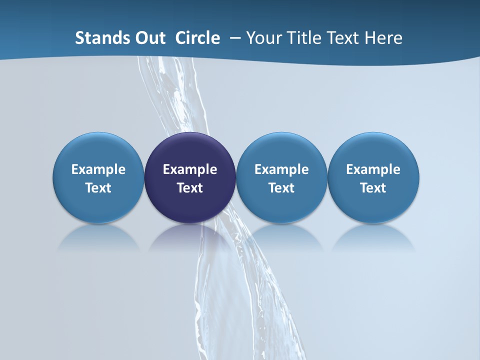 Shot Fresh Blue PowerPoint Template