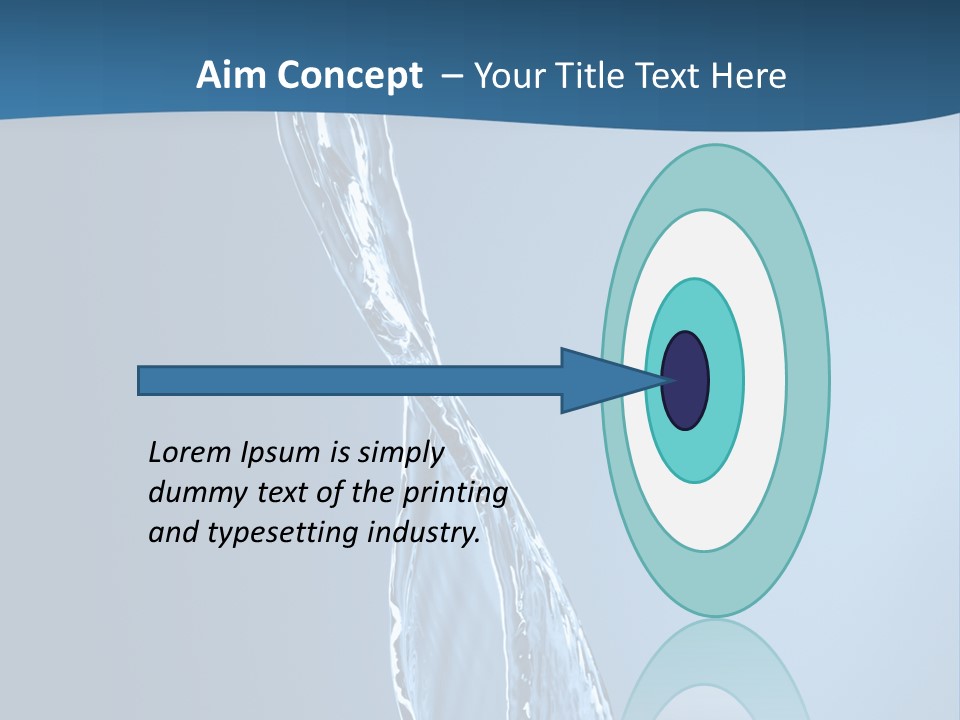 Shot Fresh Blue PowerPoint Template