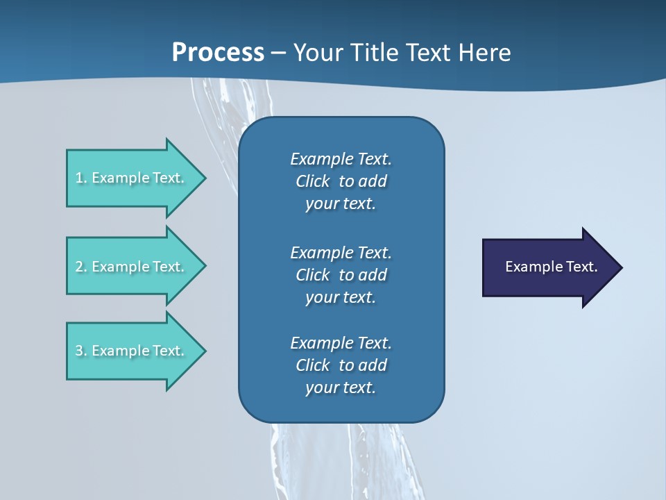 Shot Fresh Blue PowerPoint Template
