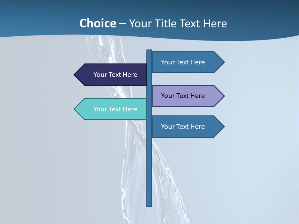 Shot Fresh Blue PowerPoint Template