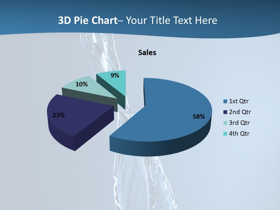 Shot Fresh Blue PowerPoint Template