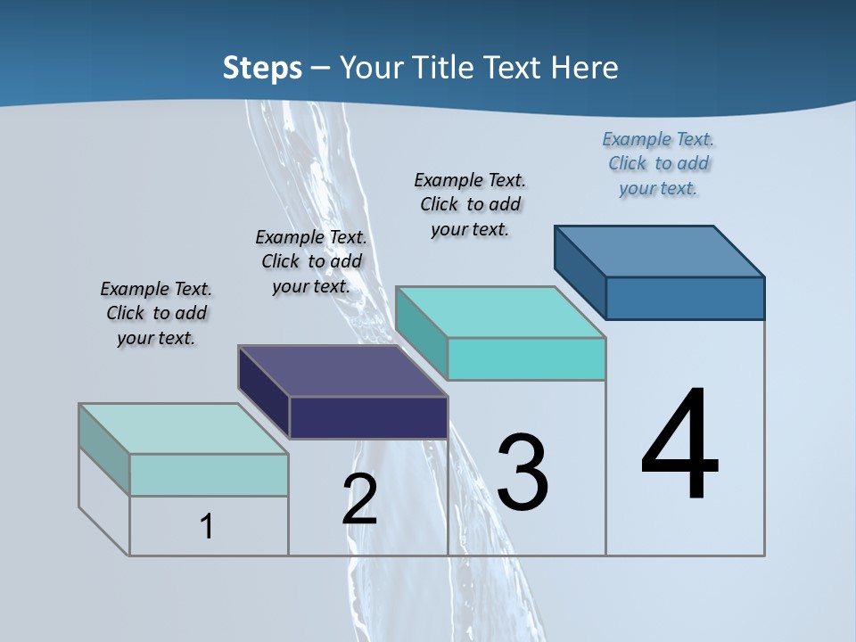 Shot Fresh Blue PowerPoint Template