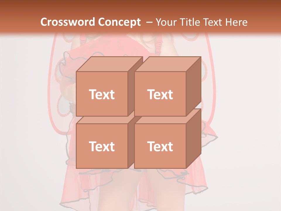 Little Girl In A Dress PowerPoint Template