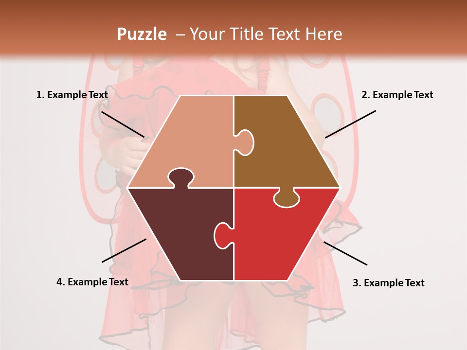 Little Girl In A Dress PowerPoint Template