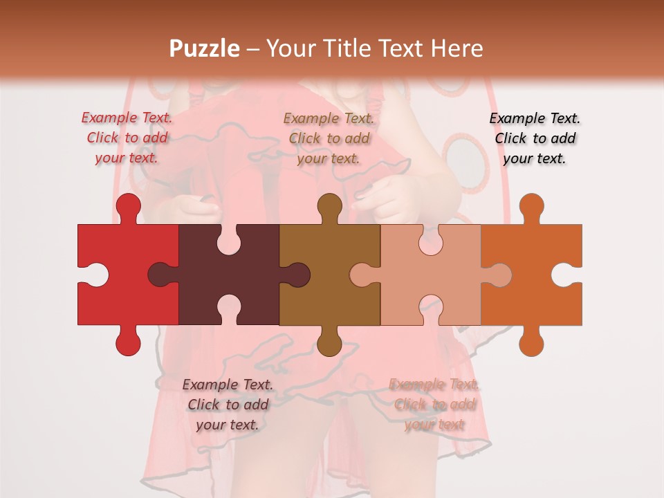 Little Girl In A Dress PowerPoint Template