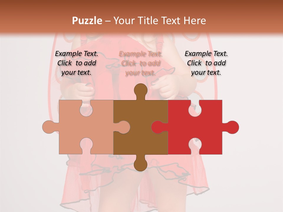 Little Girl In A Dress PowerPoint Template