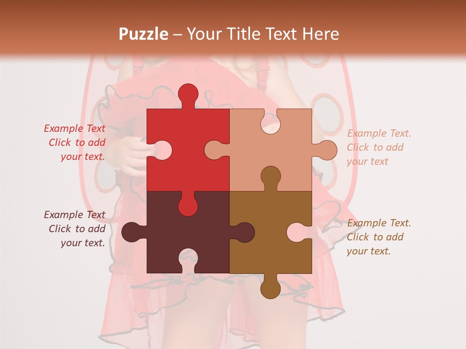 Little Girl In A Dress PowerPoint Template