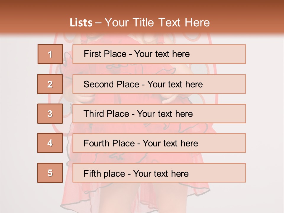 Little Girl In A Dress PowerPoint Template