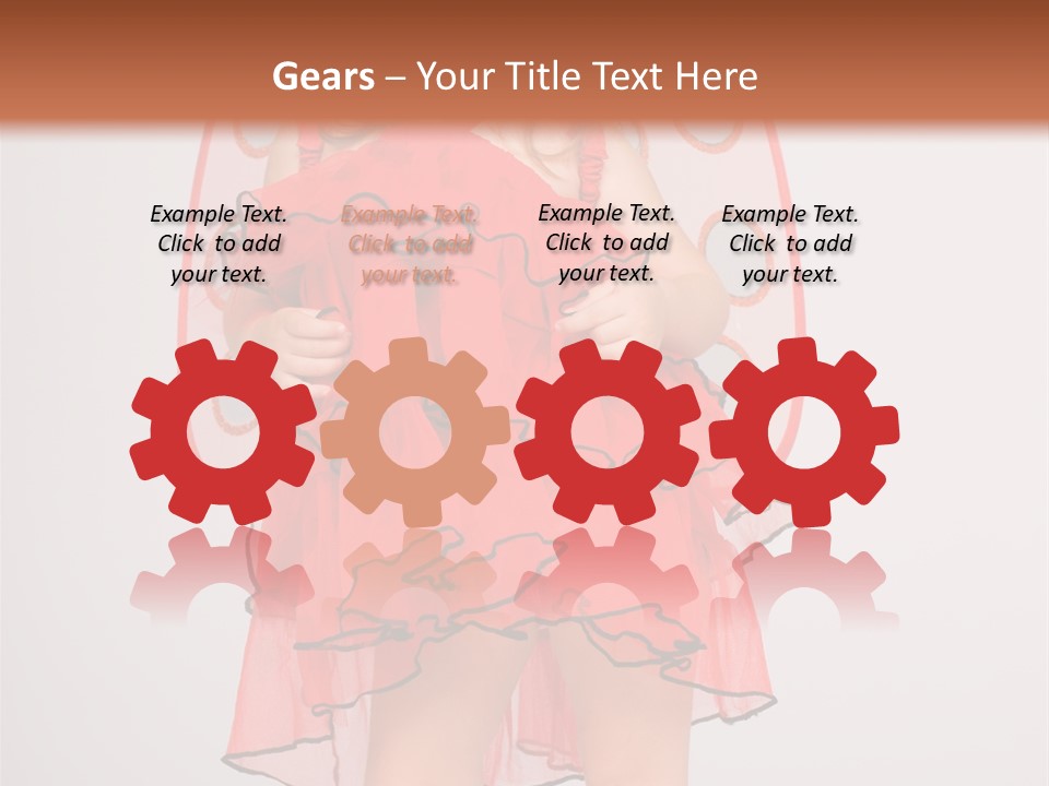 Little Girl In A Dress PowerPoint Template