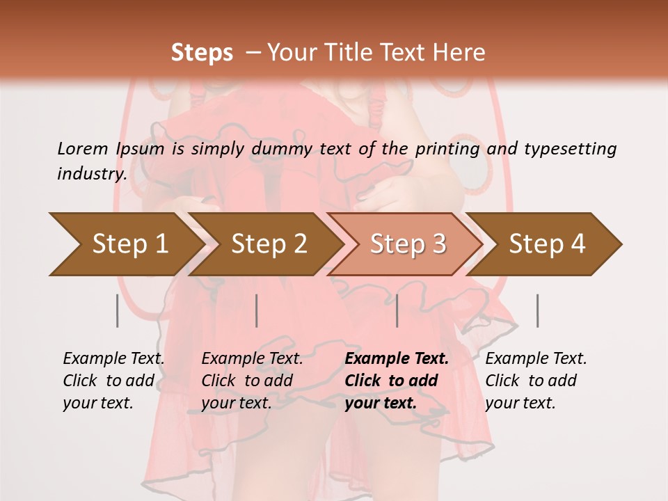 Little Girl In A Dress PowerPoint Template