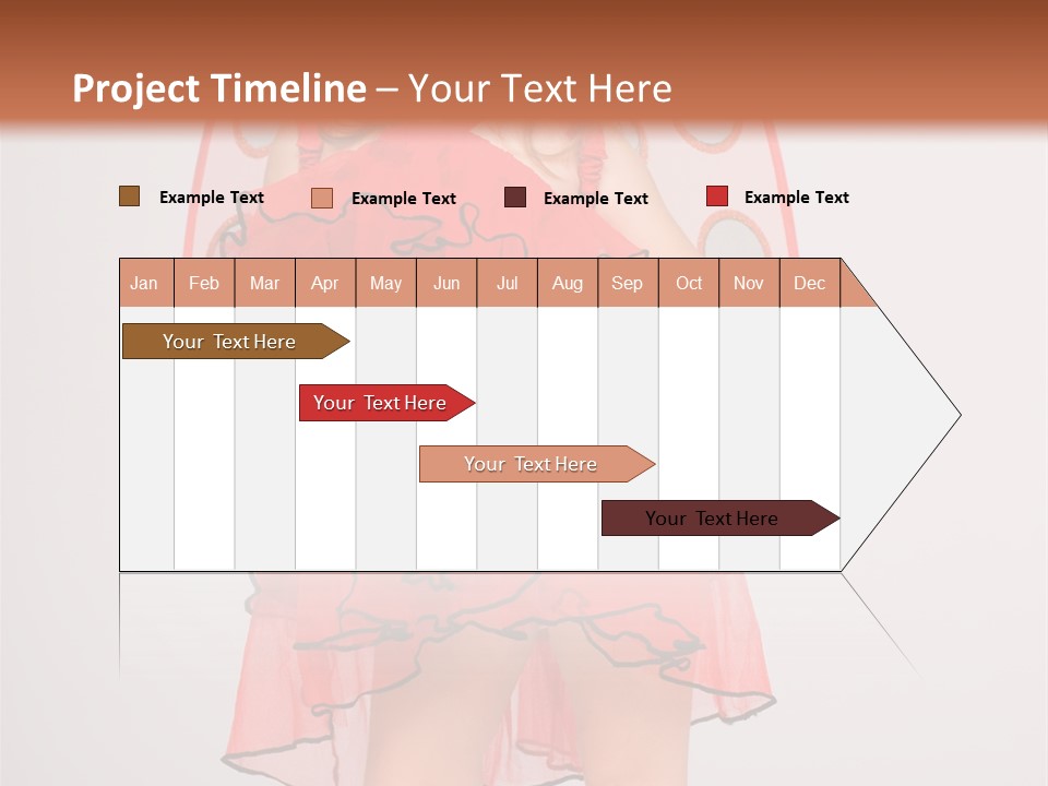 Little Girl In A Dress PowerPoint Template