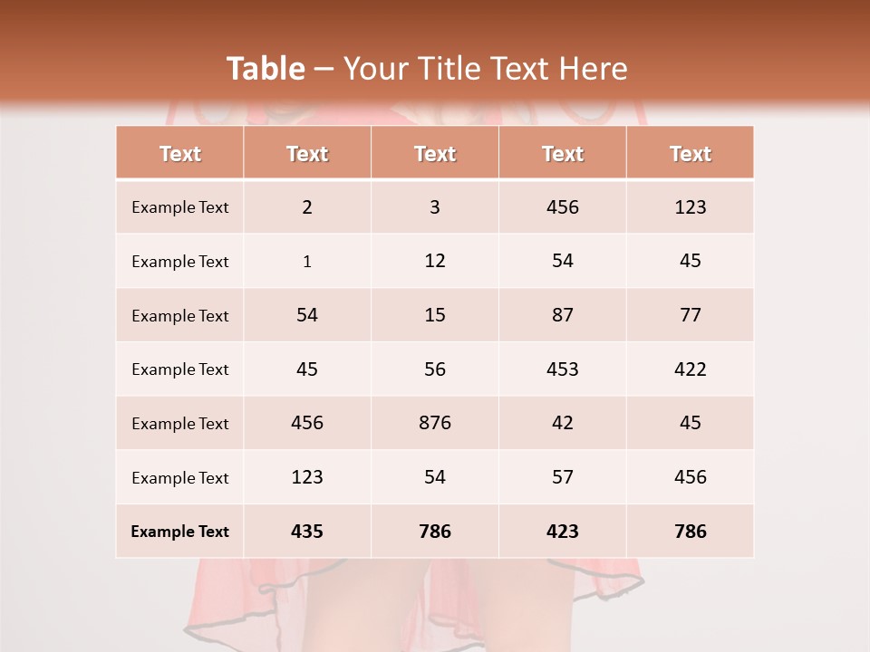 Little Girl In A Dress PowerPoint Template