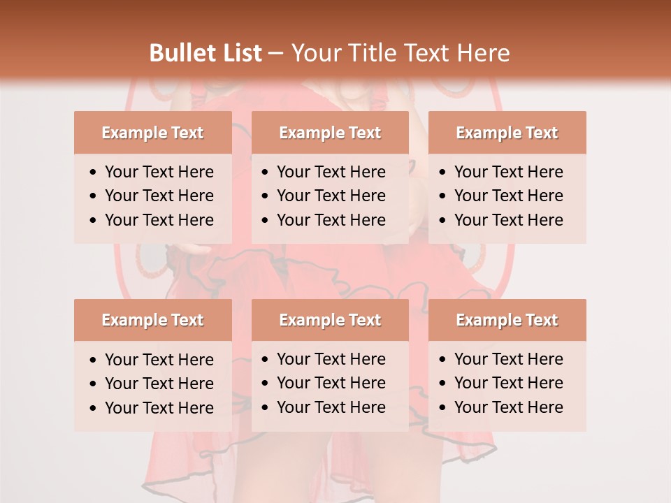 Little Girl In A Dress PowerPoint Template