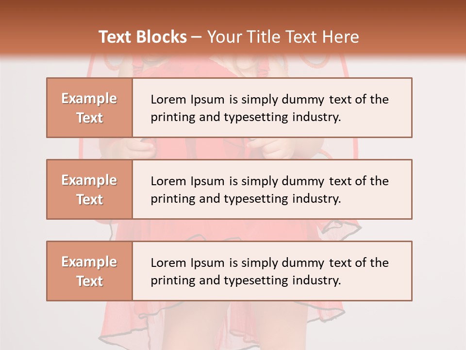 Little Girl In A Dress PowerPoint Template