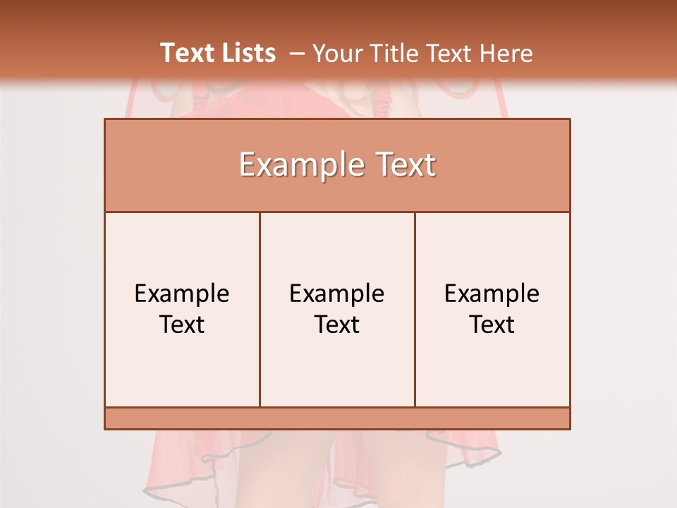Little Girl In A Dress PowerPoint Template