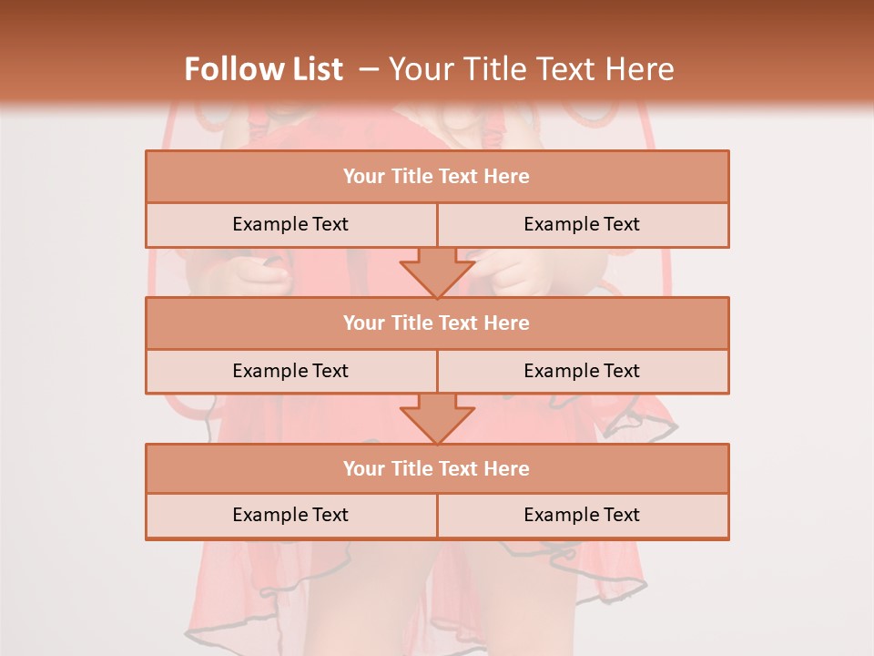 Little Girl In A Dress PowerPoint Template