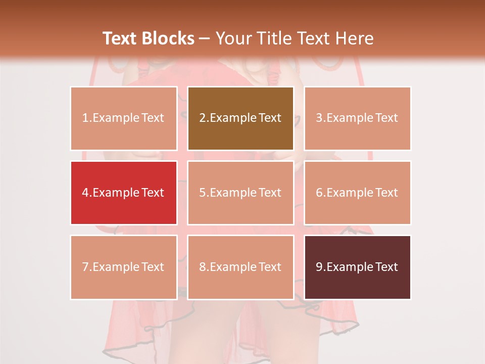 Little Girl In A Dress PowerPoint Template