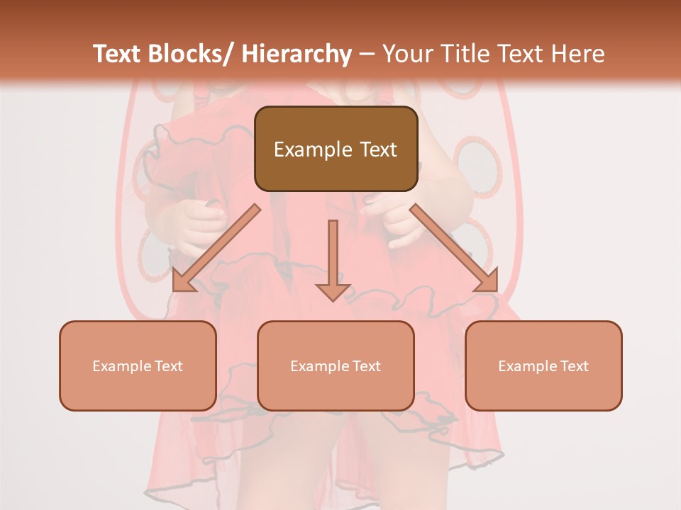 Little Girl In A Dress PowerPoint Template