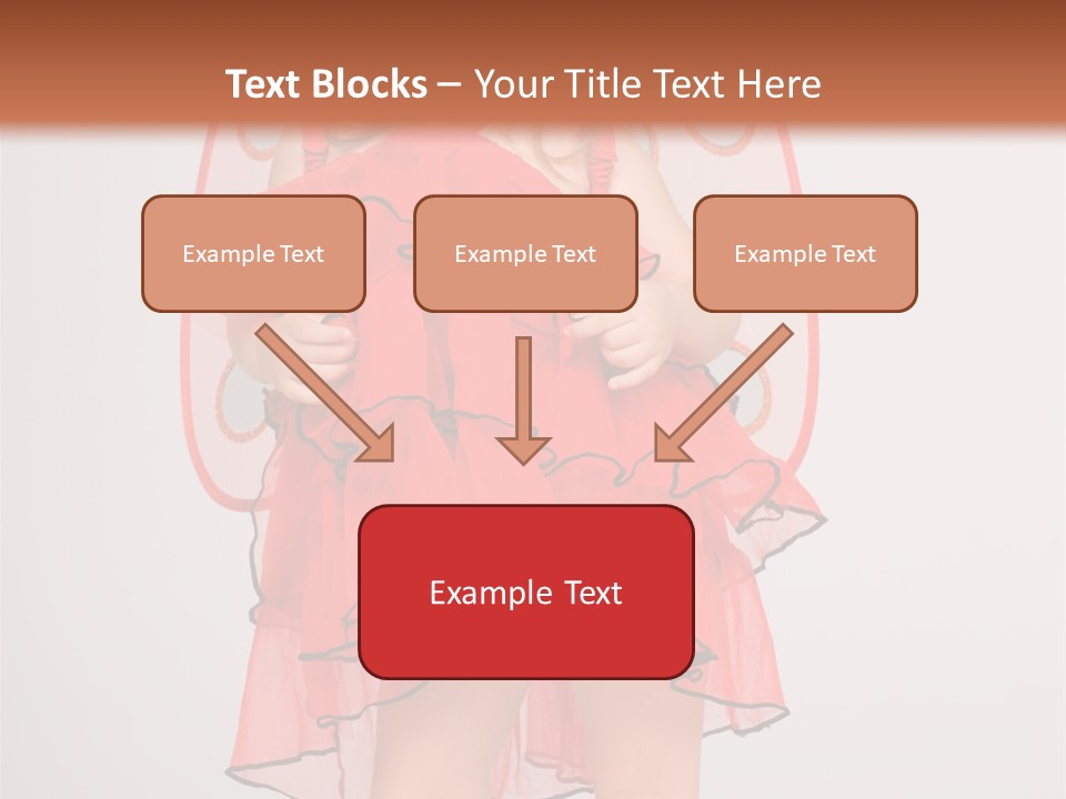 Little Girl In A Dress PowerPoint Template