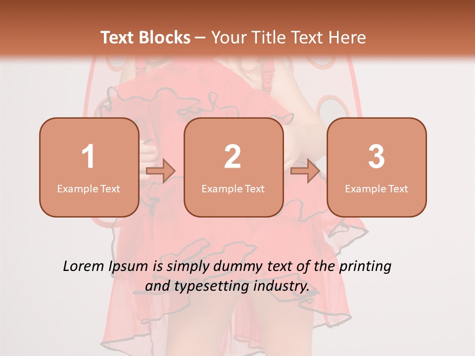 Little Girl In A Dress PowerPoint Template