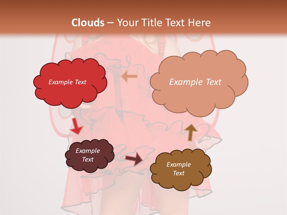 Little Girl In A Dress PowerPoint Template