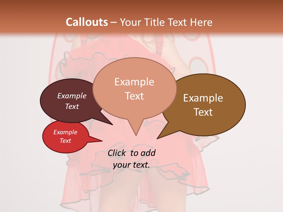 Little Girl In A Dress PowerPoint Template