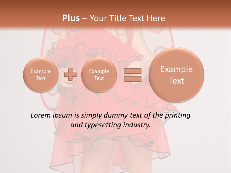 Little Girl In A Dress PowerPoint Template