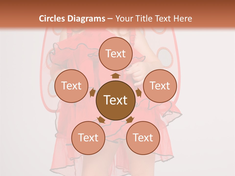 Little Girl In A Dress PowerPoint Template