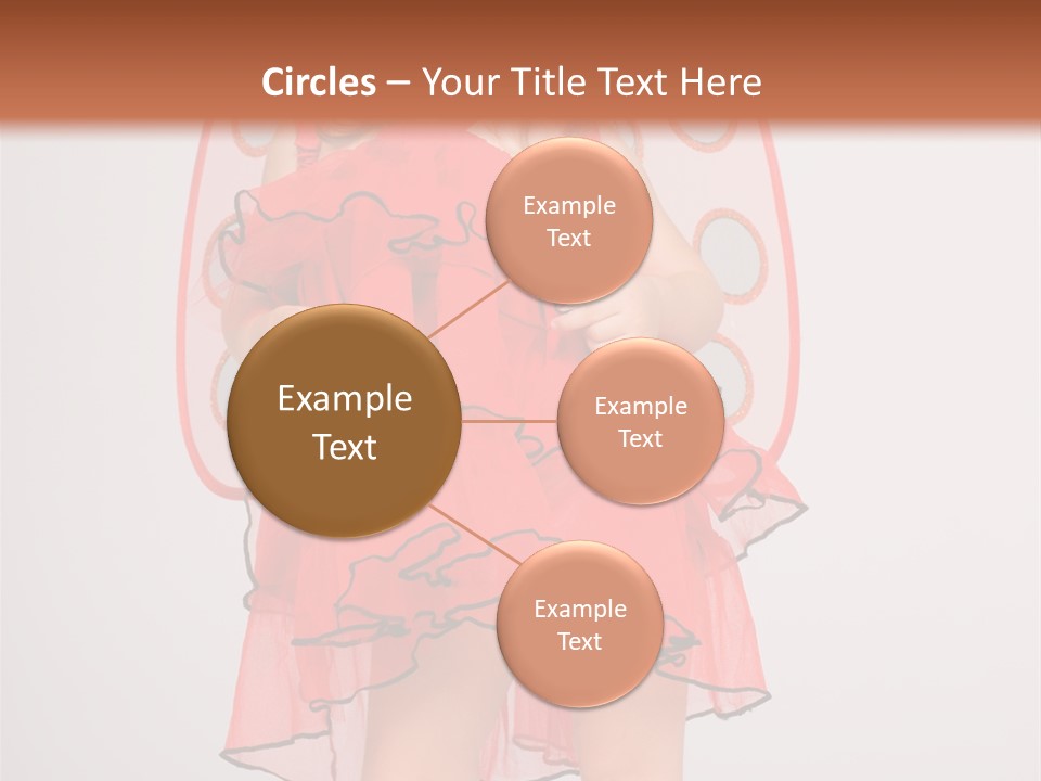 Little Girl In A Dress PowerPoint Template