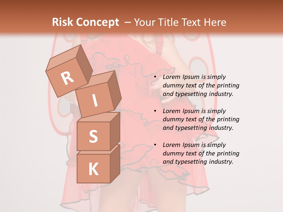 Little Girl In A Dress PowerPoint Template