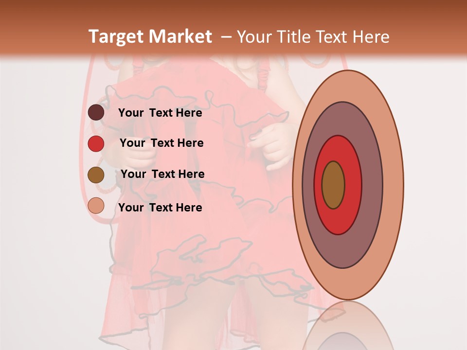 Little Girl In A Dress PowerPoint Template