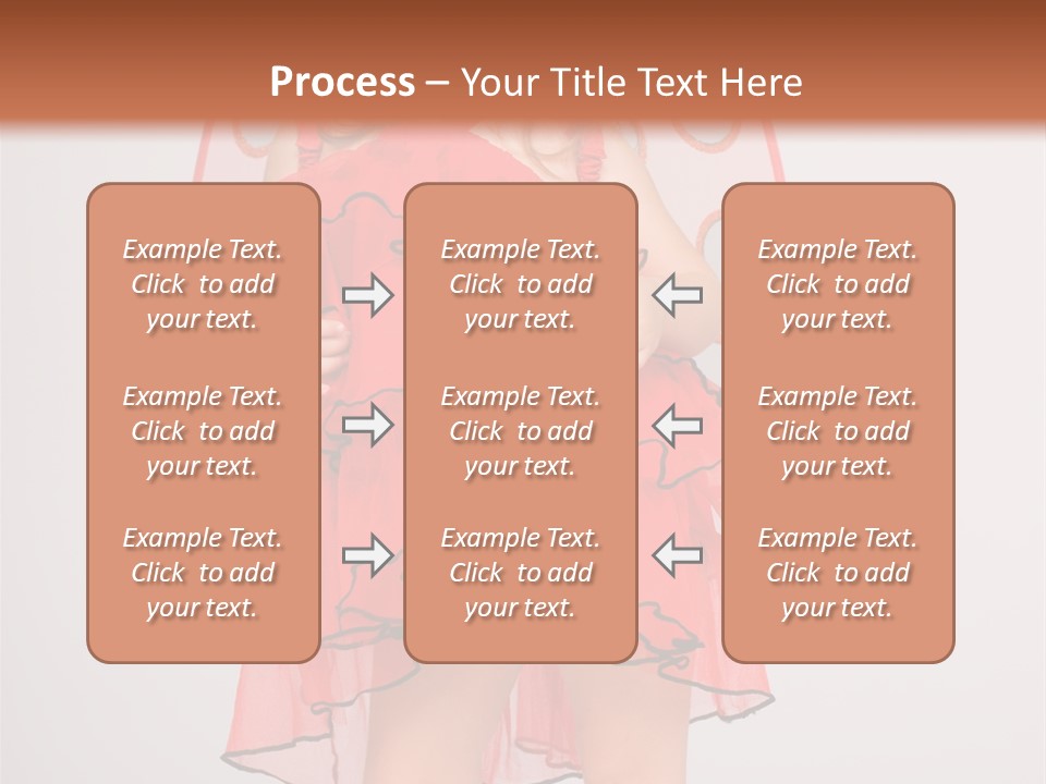 Little Girl In A Dress PowerPoint Template