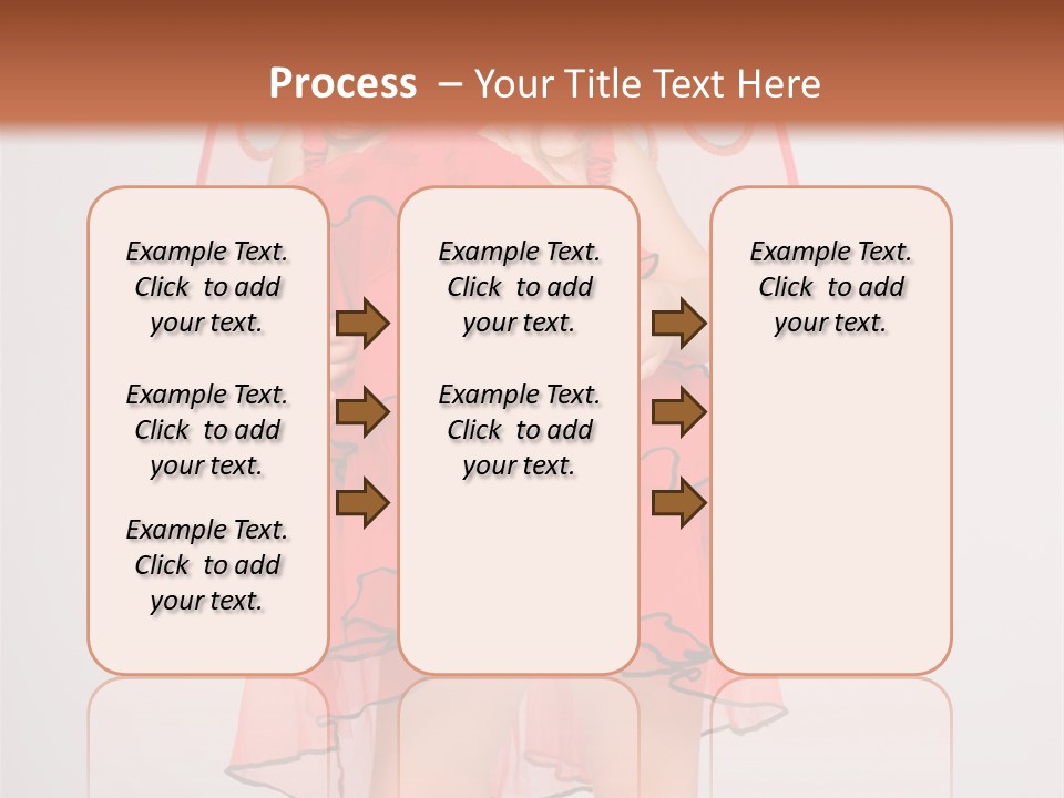 Little Girl In A Dress PowerPoint Template