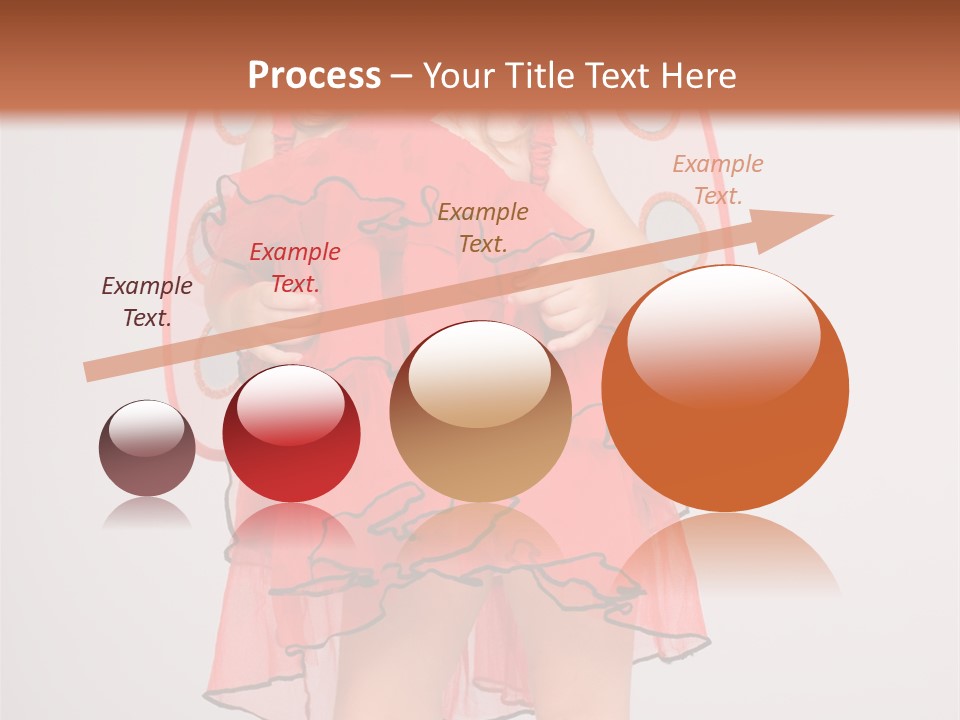 Little Girl In A Dress PowerPoint Template