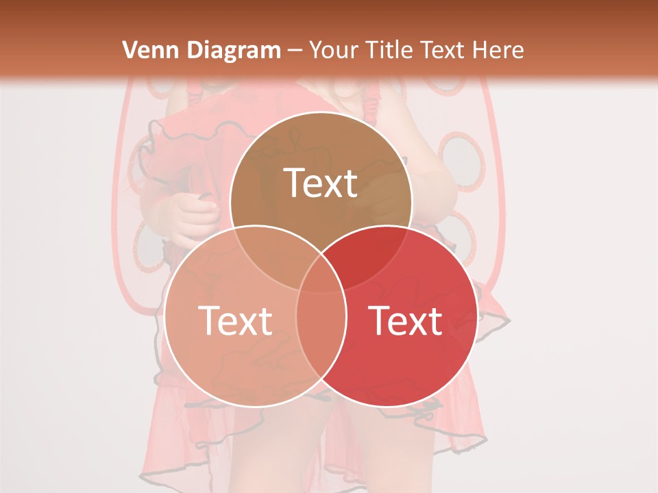 Little Girl In A Dress PowerPoint Template