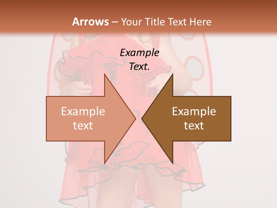 Little Girl In A Dress PowerPoint Template