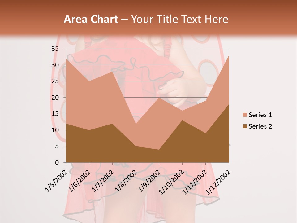 Little Girl In A Dress PowerPoint Template