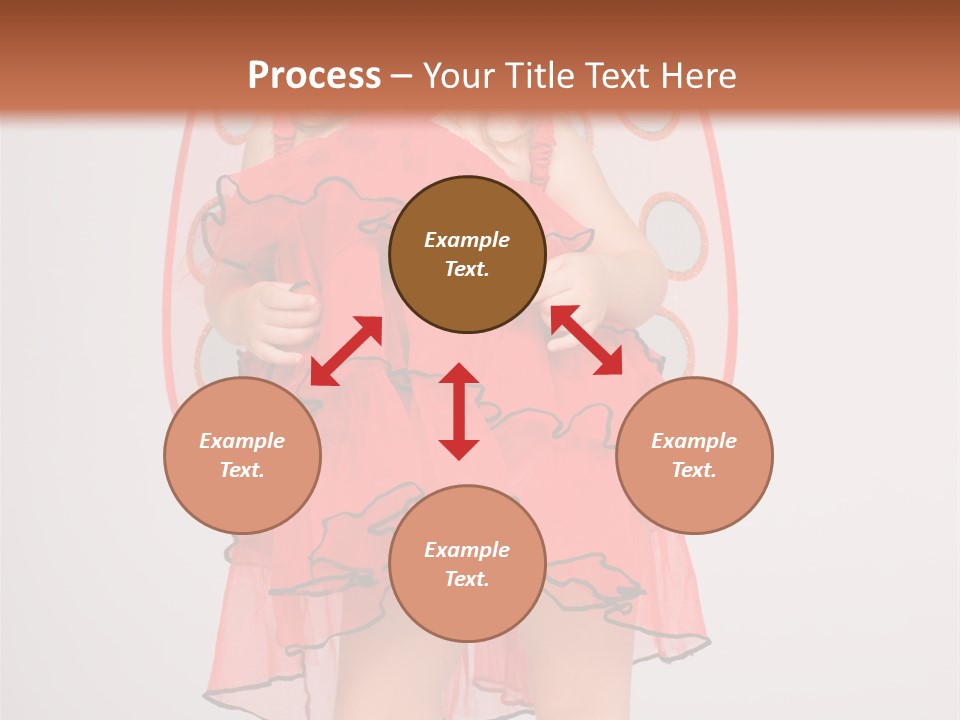 Little Girl In A Dress PowerPoint Template