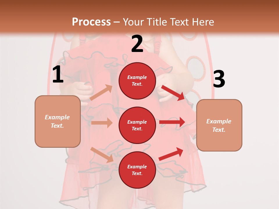 Little Girl In A Dress PowerPoint Template