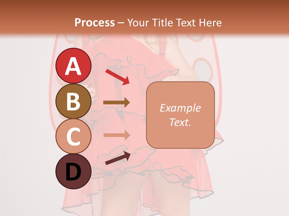 Little Girl In A Dress PowerPoint Template