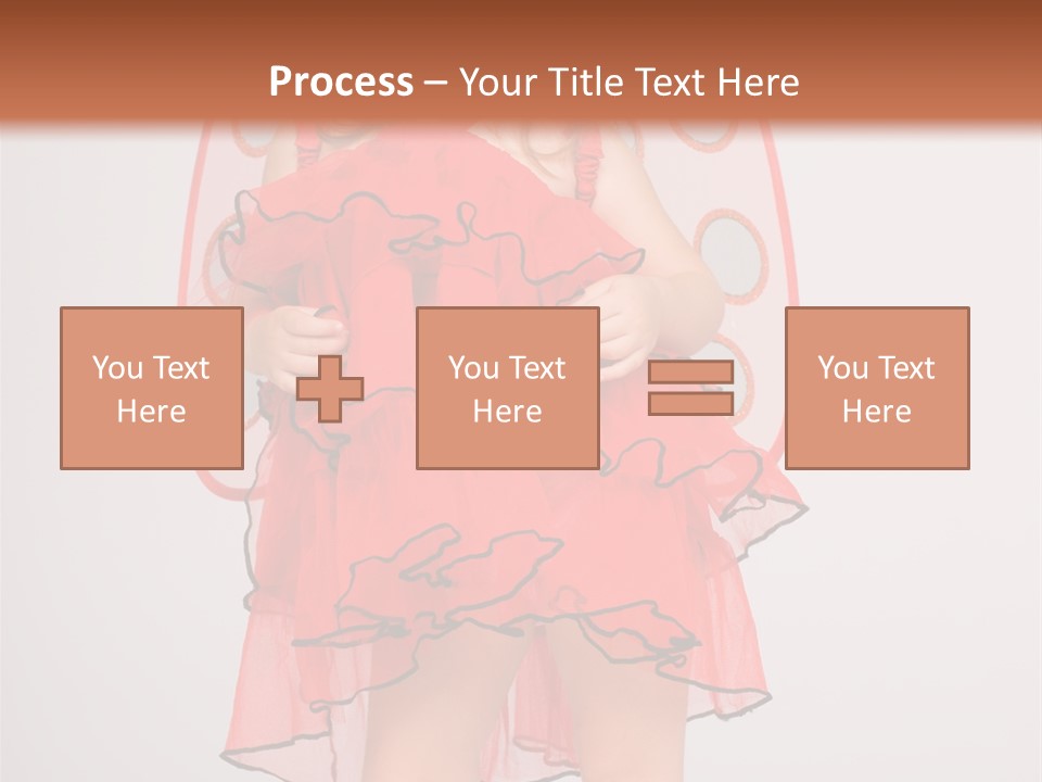 Little Girl In A Dress PowerPoint Template