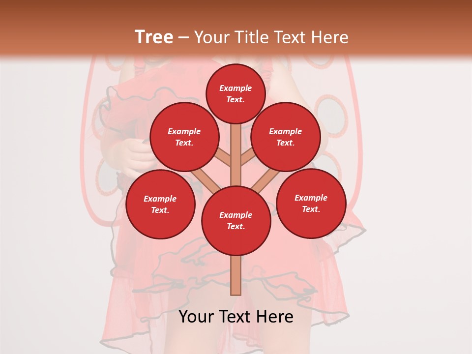 Little Girl In A Dress PowerPoint Template