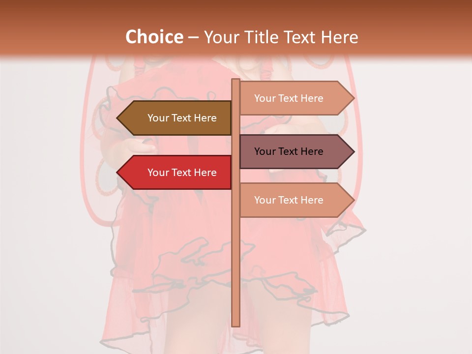 Little Girl In A Dress PowerPoint Template