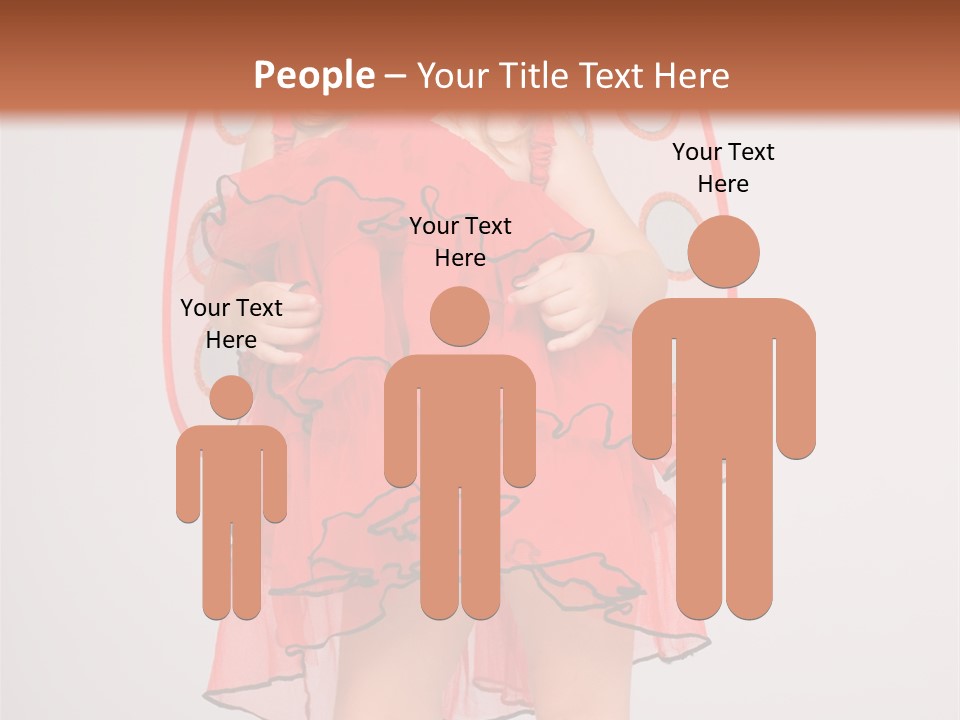 Little Girl In A Dress PowerPoint Template