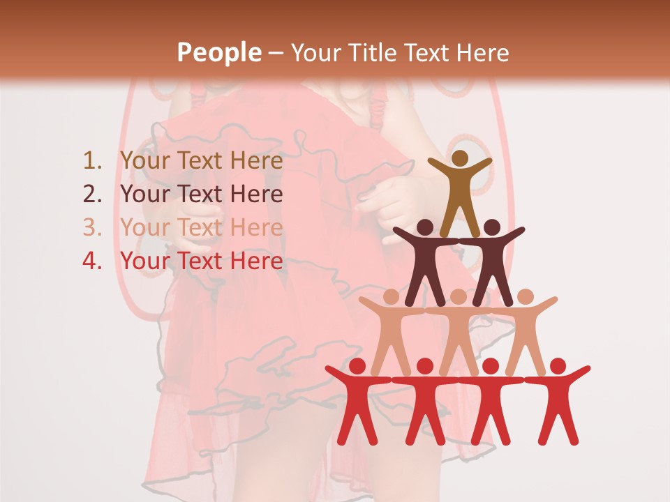 Little Girl In A Dress PowerPoint Template