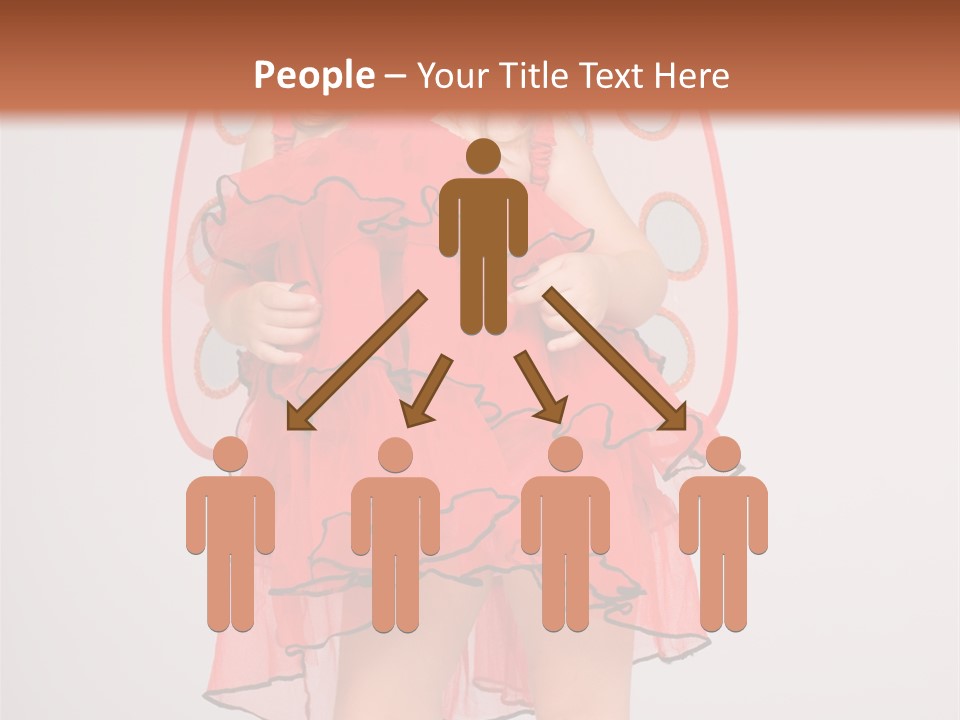 Little Girl In A Dress PowerPoint Template