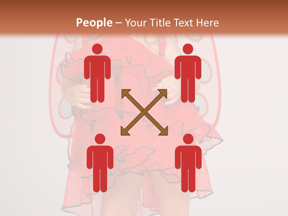 Little Girl In A Dress PowerPoint Template