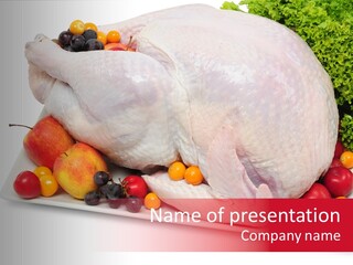 Raw Turkey PowerPoint Template