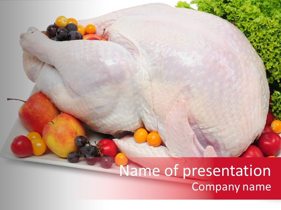 Raw Turkey PowerPoint Template